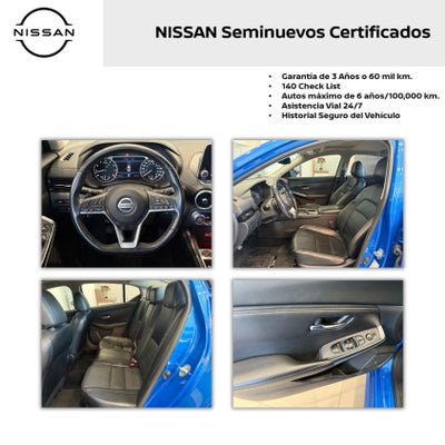 2023 Nissan SENTRA 4 PTS SR PLATINUM CVT AAC AUT ASTOS DEPORTIVOS BOSE PIEL NEGRA QC F LED RA-18